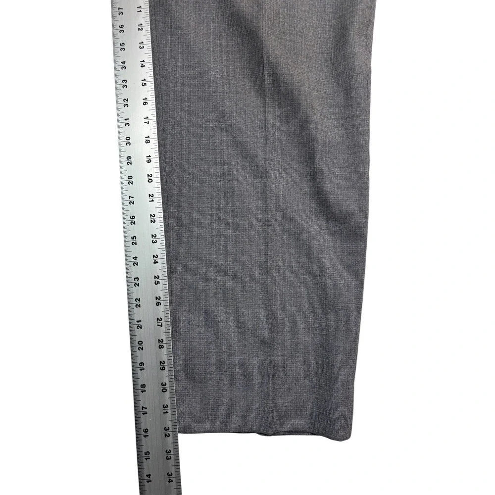 Jos A Bank 48L 43x32 Gray 2pc Pant Suit Signature Collection Wool Flat Front